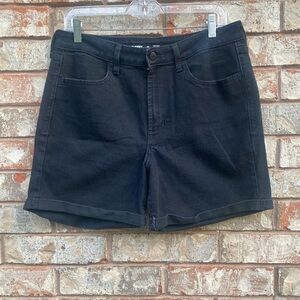 Old Navy Women's Dark Denim Jean Shorts Stretch High-Rise Wow